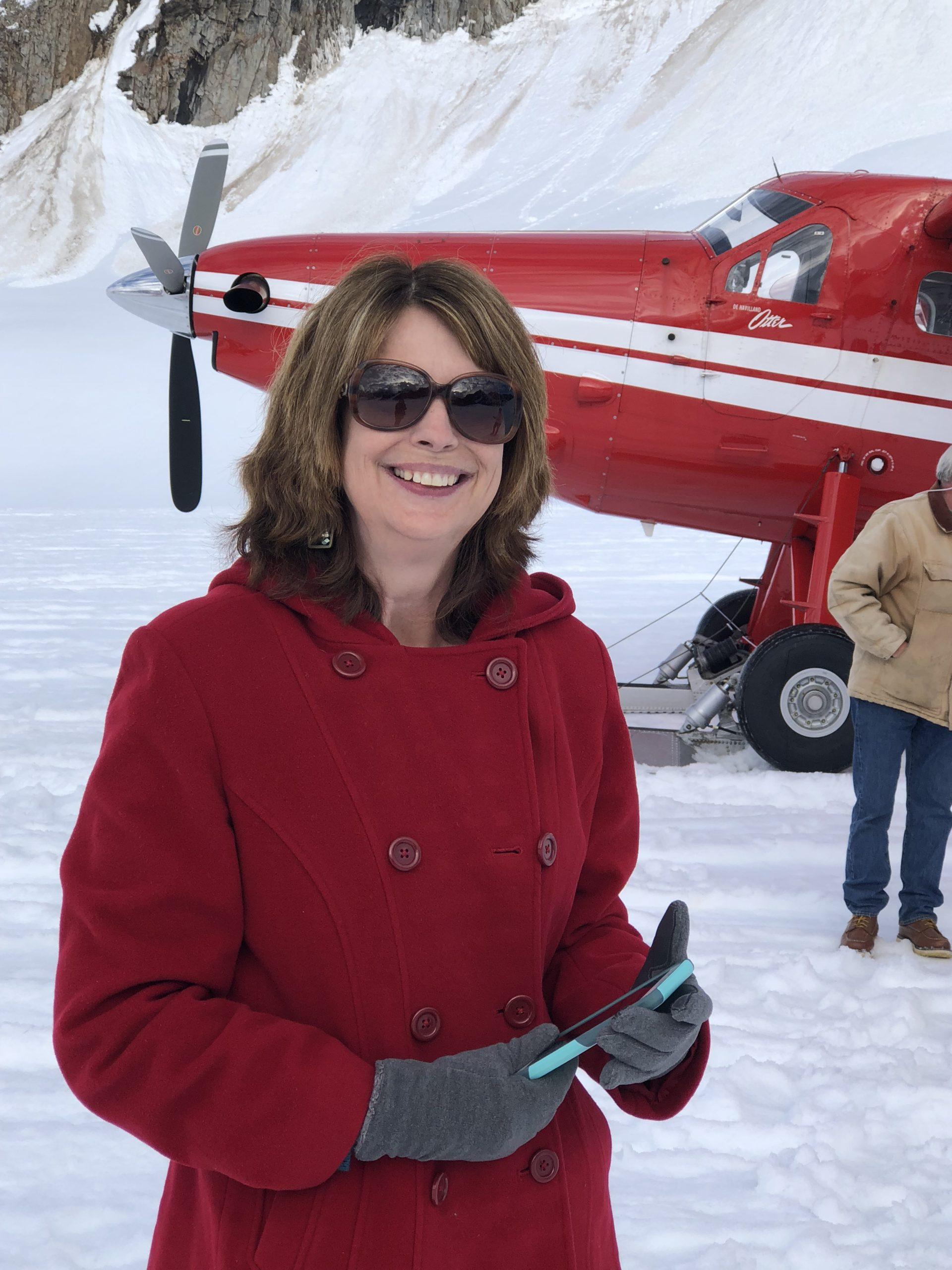 landed on glacier AK